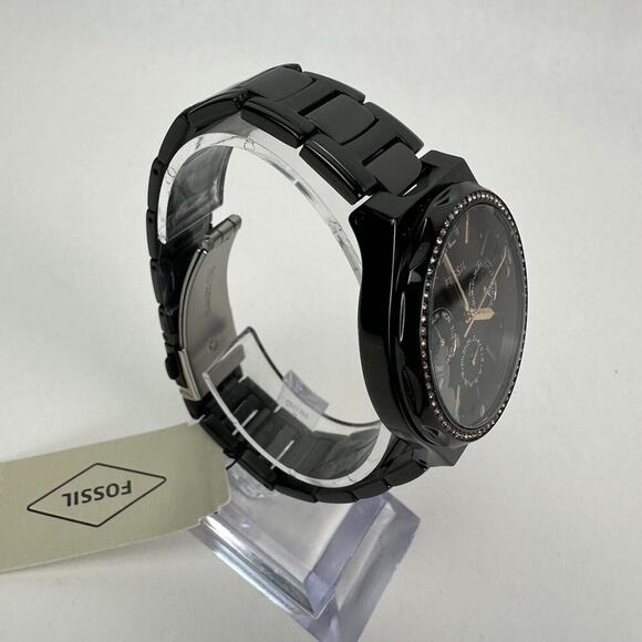 Fossil His and Her Multifunction Black Rose gold Day & Date Watch BQ2645SET main image 6
